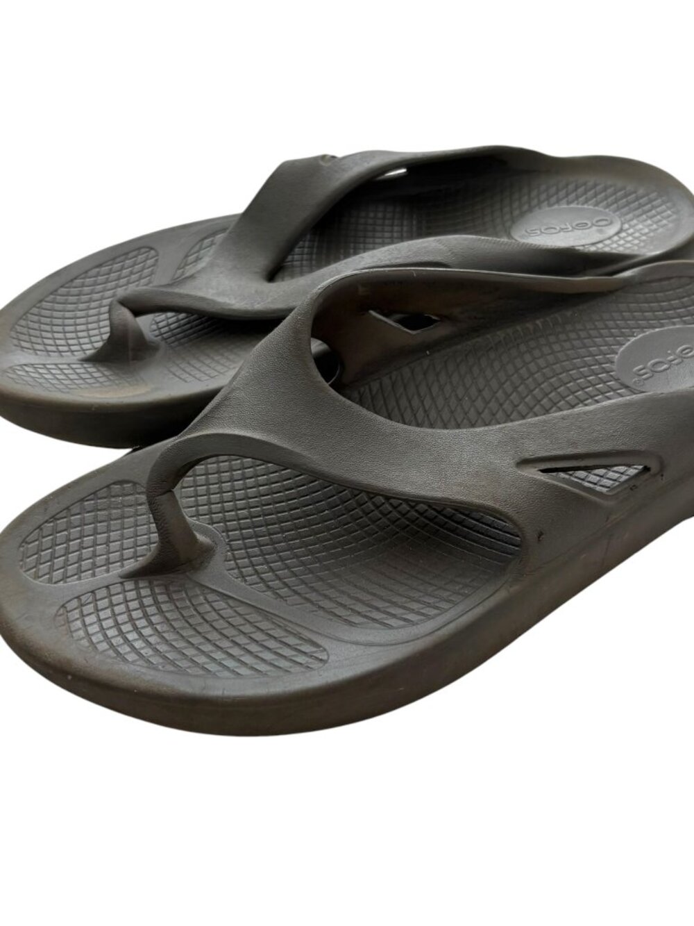 Oofos Ooriginal Thong Recovery Sandals Size 9 Mens / 11 Womens Gray Flip Flops